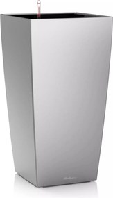 Virágtartó Lechuza Cubico Premium 30 önöntöző Ezüst Metallic