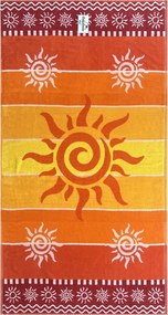 STROMBOLI Strandtörölköző narancs 165x90cm