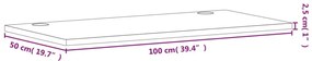 tömör bükkfa íróasztallap 100 x 50 x 2,5 cm