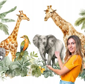 Fotótapéta Gyerekeknek dzsungel szafari vadon élő állatok 196x260 DS03W