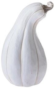 Tök ovális őszi dekoráció fehér, 27 x 42,2 x 23,7 cm, Mg