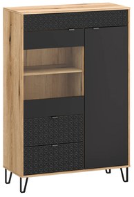 Vitrin Botones 2 (evoke tölgy + fekete) . 1116769