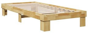 tömör tölgyfa ágykeret matrac nélkül 90x190 cm