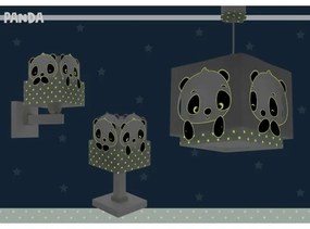 Dalber 63161H - Gyermeklámpa PANDA 1xE14/40W/230V zöld