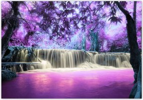 Fotótapéta flizelina 416x290 Lila vízesés