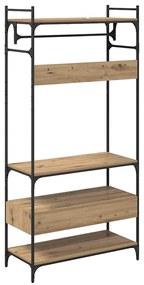 Ruhásszekrény fiókkal kézműves tölgy 89 x 39 x 184.5 cm Faanyag