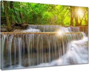 Vászonkép 100x70 Ázsiai tájkép Vízesés