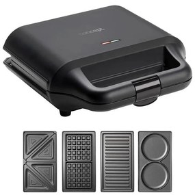 Concept SV3055 - Szendvics készítő 4in1 700W/230V fekete