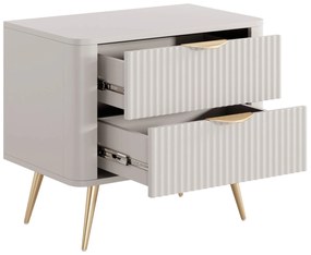 LM LANTE G2s retro éjjeliszekrény - bézs