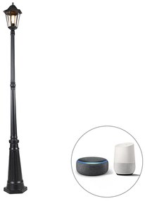 Okos kültéri lámpa fekete 200 cm IP44 Wifi ST64 - Havana
