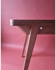 Bővíthető étkezőasztal kőrisfa dekoros asztallappal 65x90 cm Envelope – Ragaba