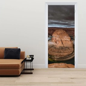 Fotótapéta ajtóra - Tó a sziklán (95x205cm)