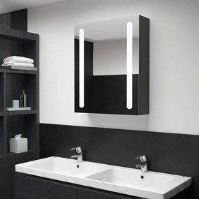 Tükrös fürdőszobaszekrény LED-világítással 50 x 13 x 70 cm