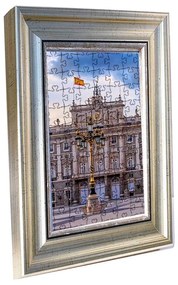 Madrid puzzle képkeret ezüst