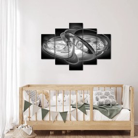 Modern szürke absztrakció képe (150x105 cm)