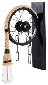 Fali lámpa EREBOS 1xE27/40W/230V fekete/barna