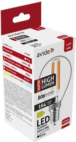 Avide LED Filament Mini Globe 4.9W E14 WW 2700K Super High Lumen