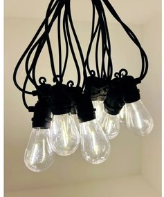 LED kültéri dekorációs fényfüzér 10xLED/0,36W/230V 8 m IP44 fekete