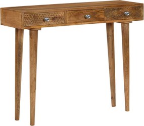 vidaXL tömör mangófa tálalóasztal 102 x 30 x 79 cm