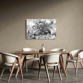 Kép - Flamingók graffiti (90x60 cm)