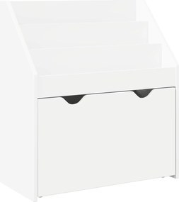 vidaXL Gyerek Könyvespolc fiókkal Fehér 60 x 29,5 x 69 cm Faanyag