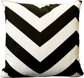 Ágyneműhuzat 40x40 fekete fehér Cikk-cakk Széles