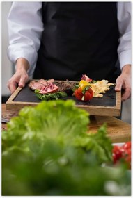 Poszterek 80x120 Tányér beefsteak