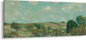 Kép - Alfred Sisley, Meadow, reprodukciók (120x50 cm)