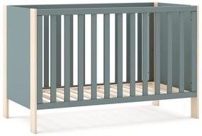 Natúr színű-szürkészöld babaágy 60x120 cm Esteban – Marckeric