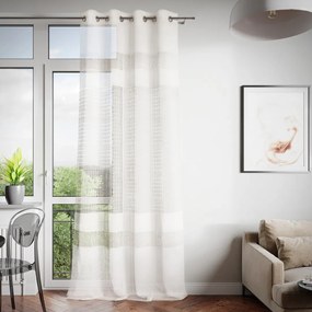 ARALIA fehér függöny tört mintával 140x270 cm