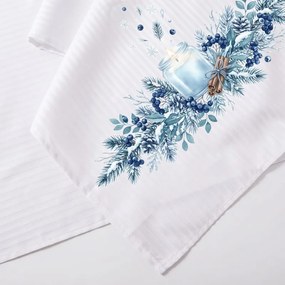 EMI Winter Blueberry damaszt terítő 35x180 cm