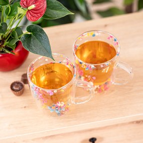 4Home Floral Hot&Cool thermo pohár 300 ml, 2 db