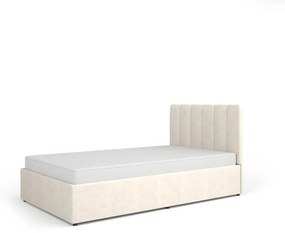 Franciaágy 120 cm Mossana MO12 (bézs) (ágyráccsal) (tárolóhellyel). 1096821