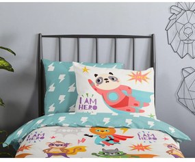 Pamut gyerek ágyneműhuzat babaágyhoz 120x150 cm Superhero – Good Morning