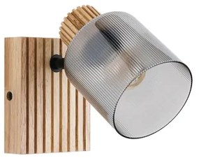 Brilagi - Falra szerelhető spotlámpa HYGGE 1xE14/15W/230V gumifa/füstszínű