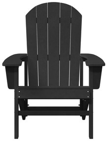Adirondack szék fekete 74x82x91 cm HDPE