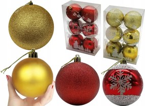 6db Sima Karácsonyfa Díszített Bomba 1676