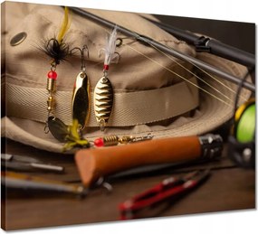 Vászonkép 50x40 Horgászat Szabadidő