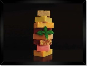 Poszterek keretben 40x30 Sajttorony Sajtok