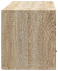 sonoma tölgy szerelt fa fali cipőszekrény 70 x 35 x 38 cm
