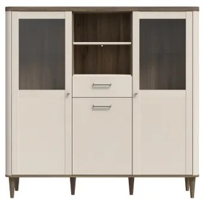 VIRO vitrin barna/bézs