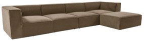 Sarokkanapé Sora (L1-O1-O1-1R-POUFFE ) - Barna