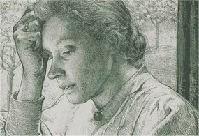 Dekoratív Fotótapéta Fali Falra Reflektív Nő 152x104 Ragasztó