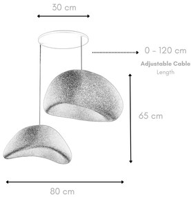 Függőlámpa - Wabi Sabi Plasterglows - Betonszürke