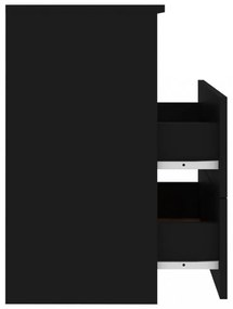 2 db fekete éjjeliszekrény 50 x 32 x 60 cm