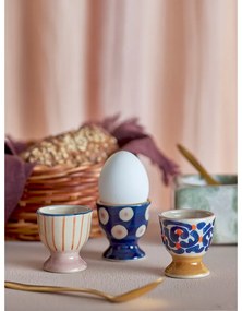 Agyagkerámia lágytojás tartó szett 3 db-os Eviaya – Bloomingville