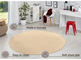 Bézs kerek szőnyeg ø 133 cm Fancy – Hanse Home