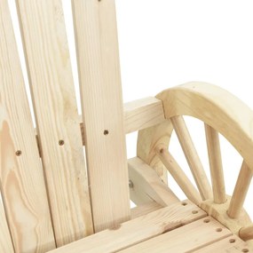 tömör fenyőfa Adirondack hintaszék