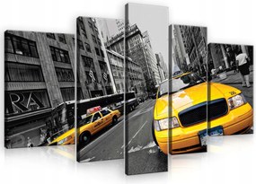 Vászonkép 170x100 New York város taxi Manhattan dinamika mozgás sárga