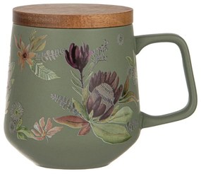 Zöld porcelán bögre 430 ml Leura – Ladelle